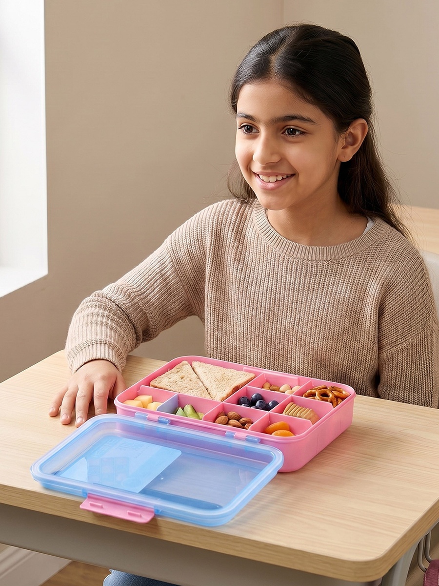 Solid Bite Box with Clip Lock Lid
