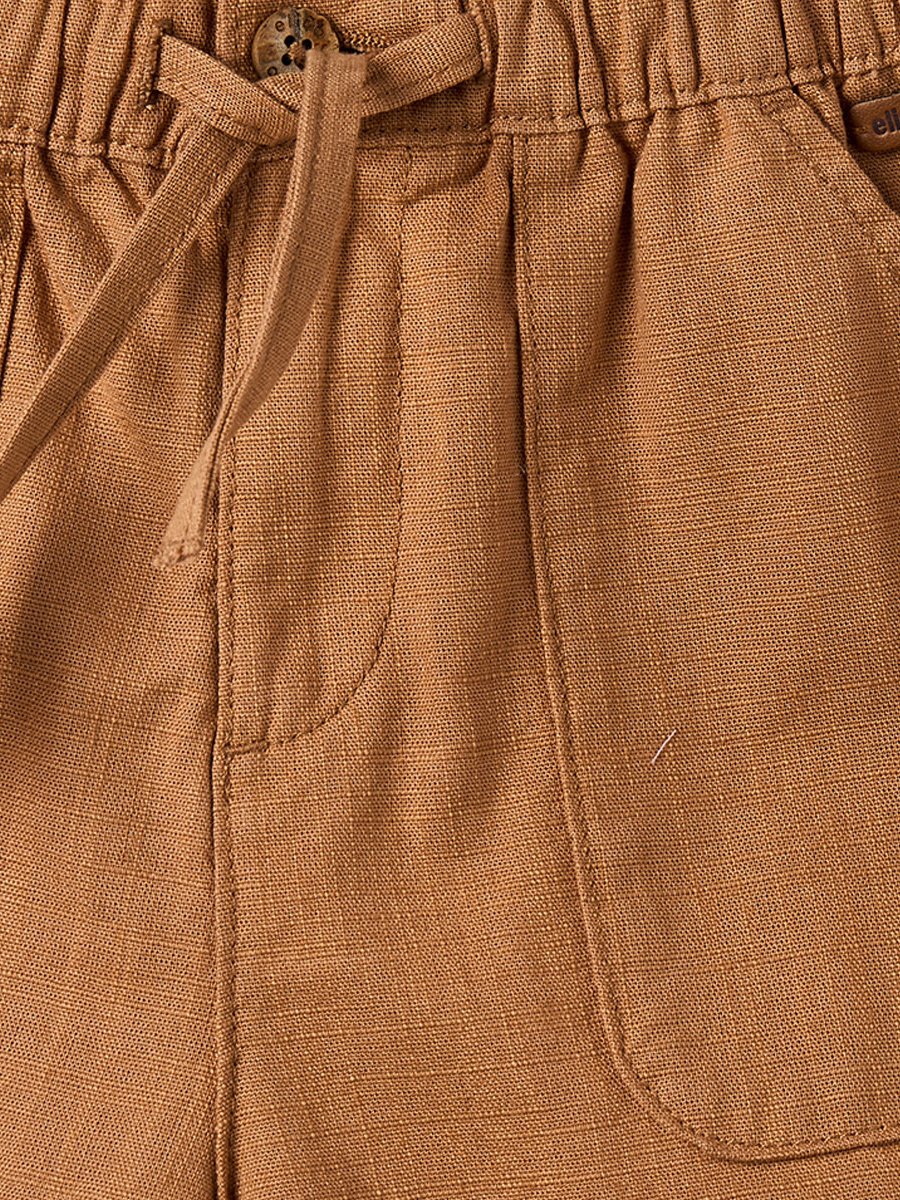 Knee Length Drawstring Waist Shorts with Pockets
