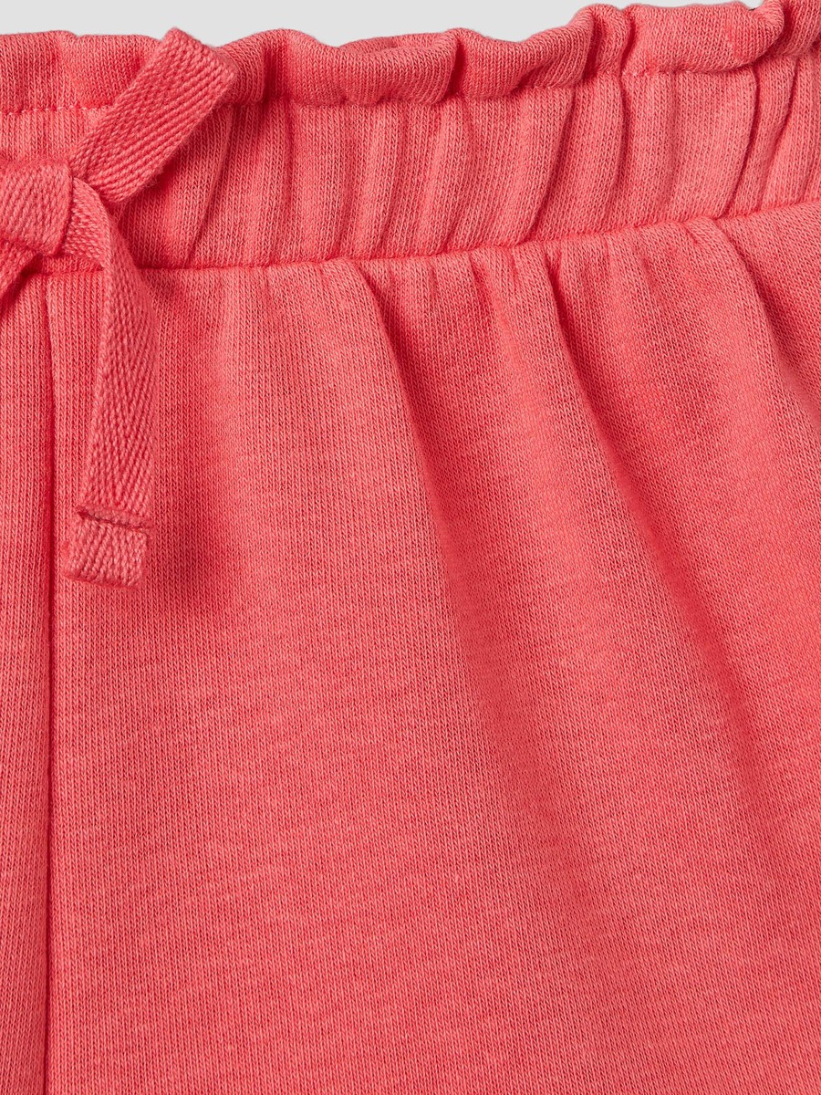 Knee Length Elasticated Waist Shorts with Ruffle Trim