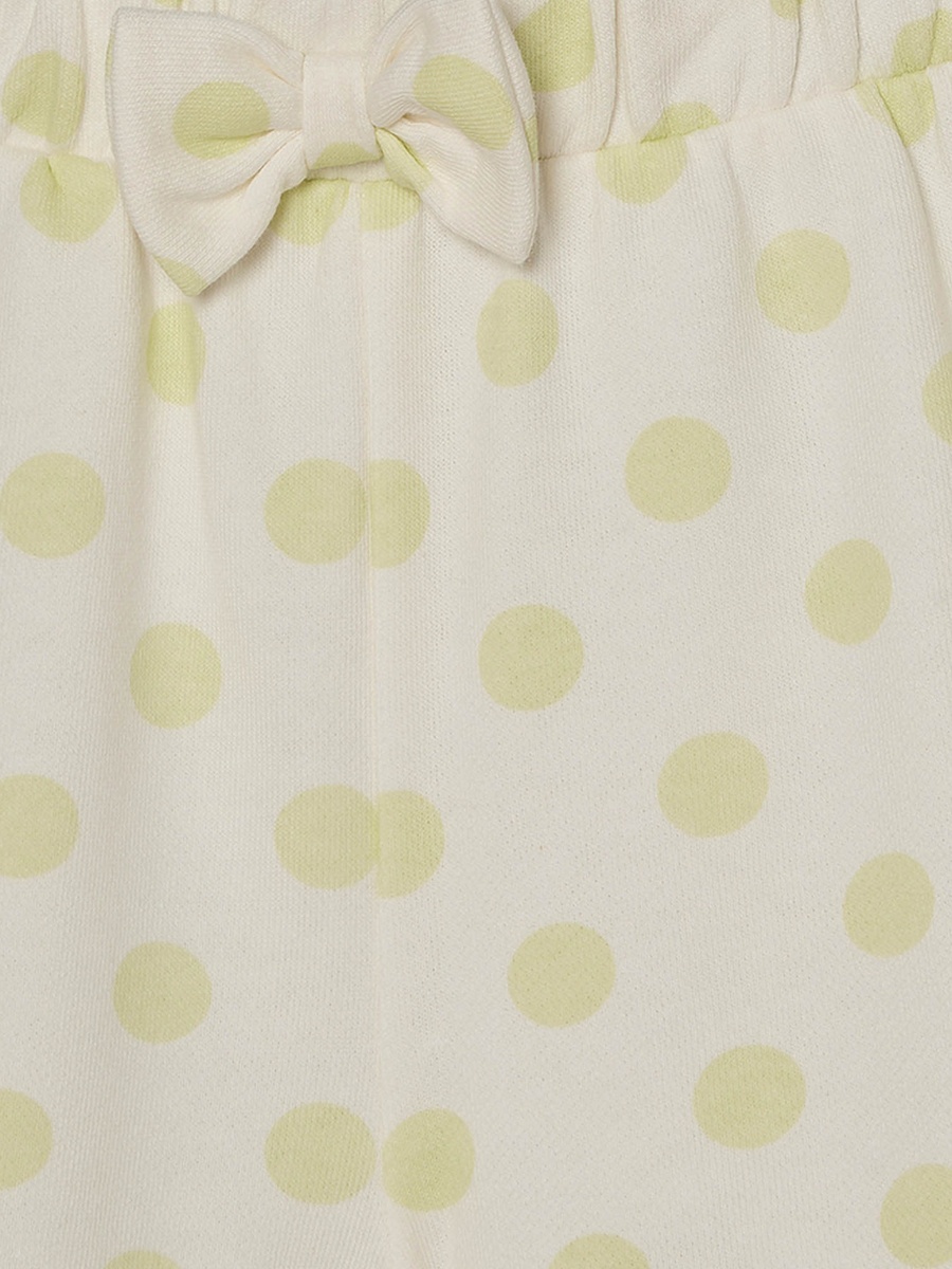 Elasticated Waist Shorts with Polka Dot Print