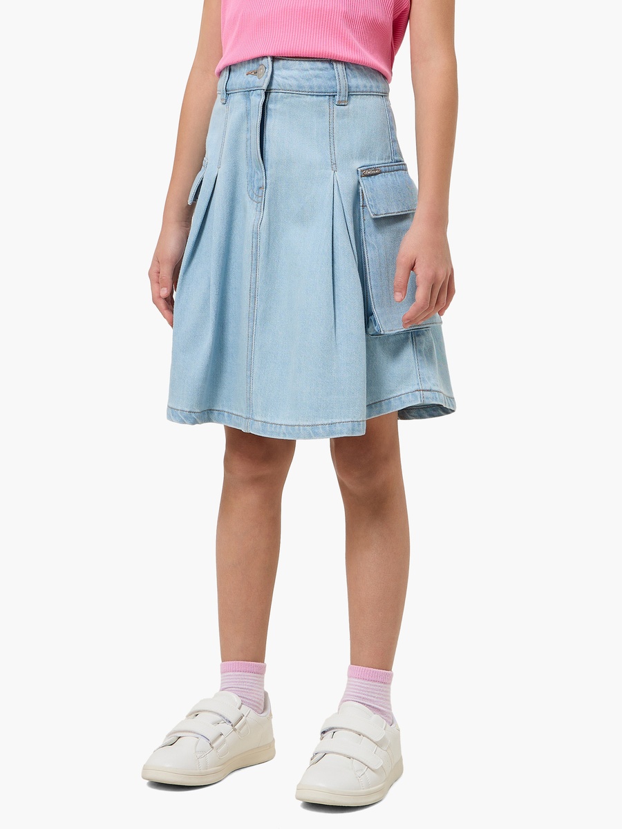 Skirt with Flap Pockets