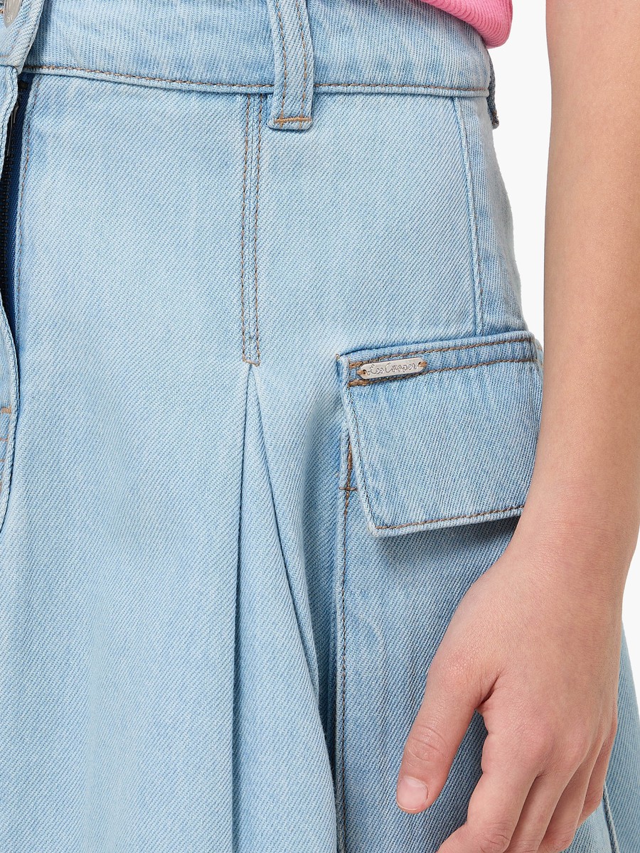 Skirt with Flap Pockets