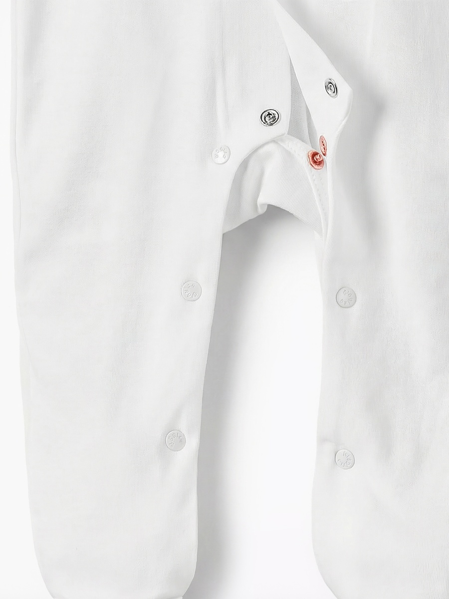 Peter Pan Collar Long Sleeves Sleepsuit with Lace Detail