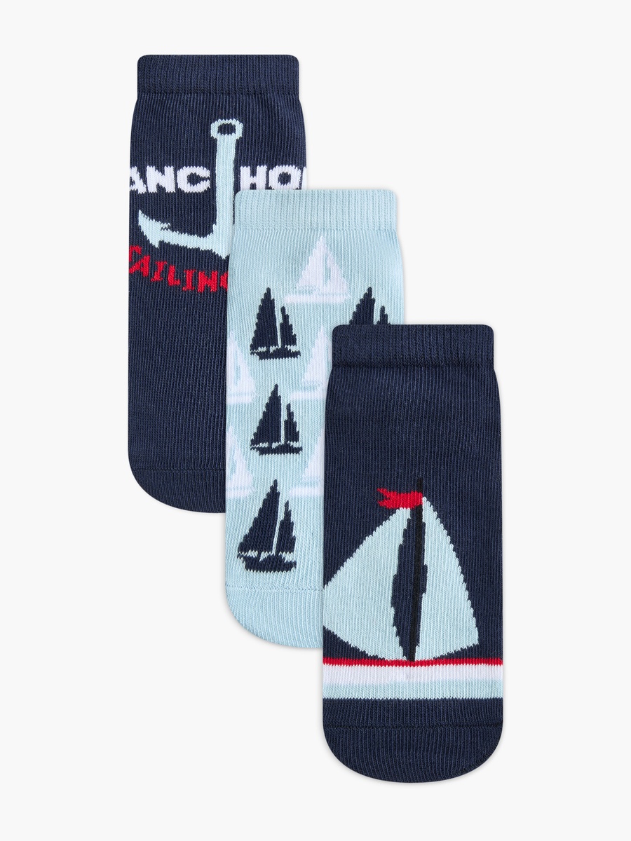 Printed Ankle Length Socks - Set of 3
