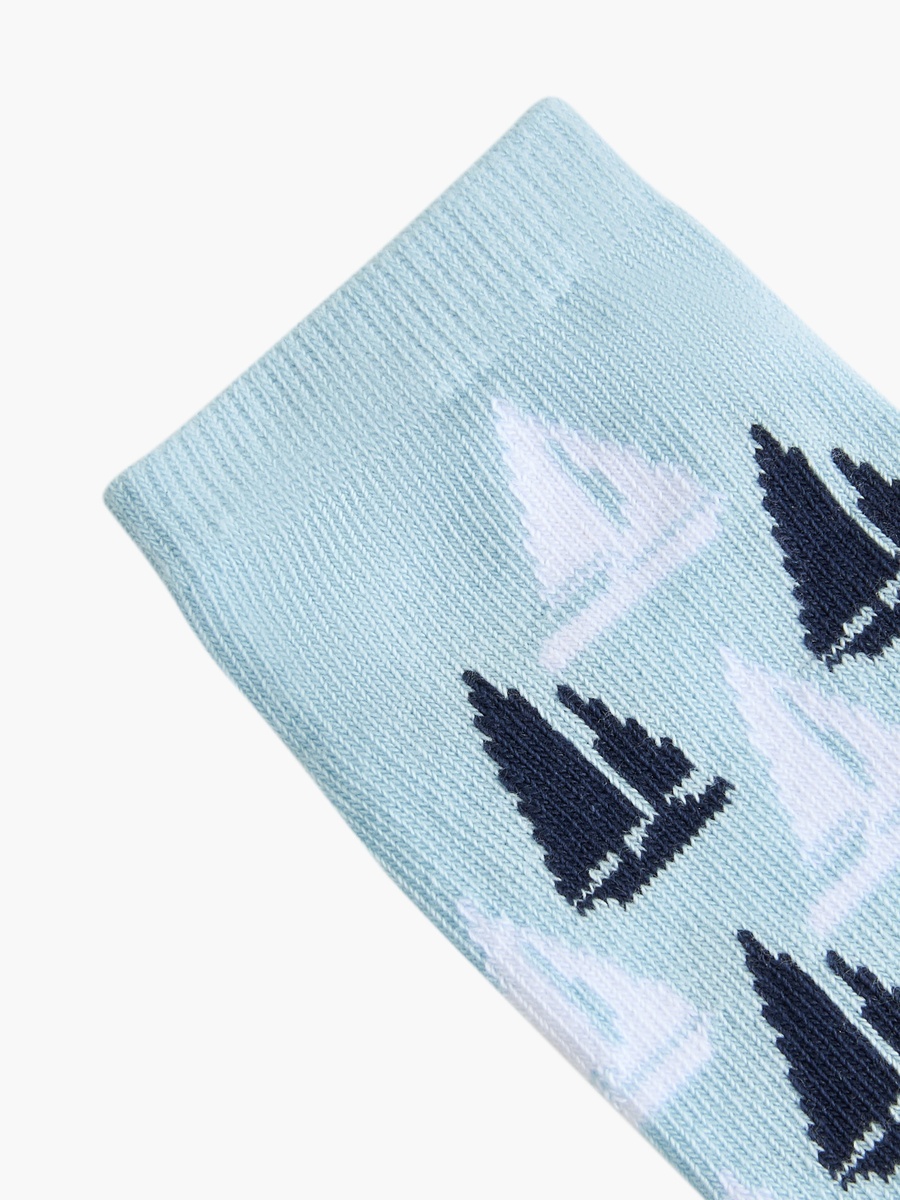 Printed Ankle Length Socks - Set of 3
