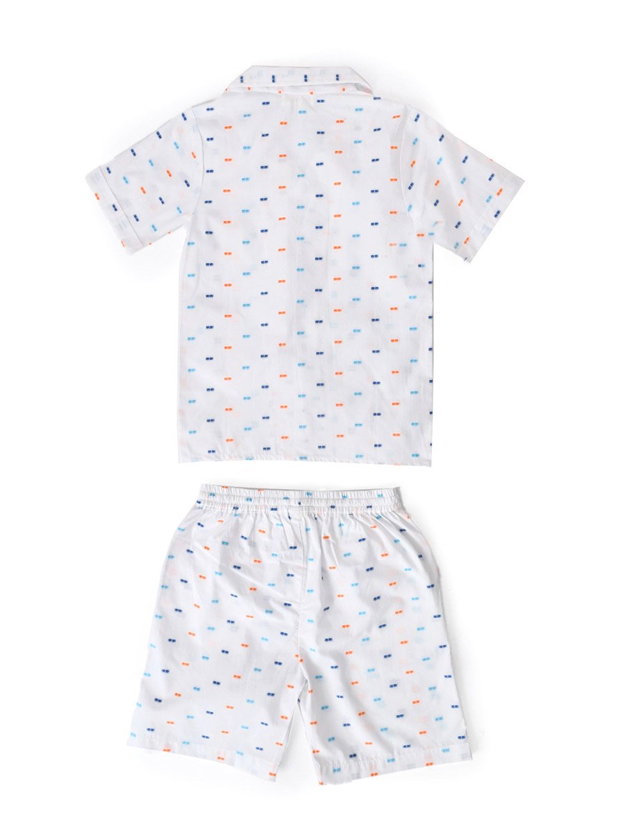 Boys Printed Half Sleeve Shirt and Shorts Set