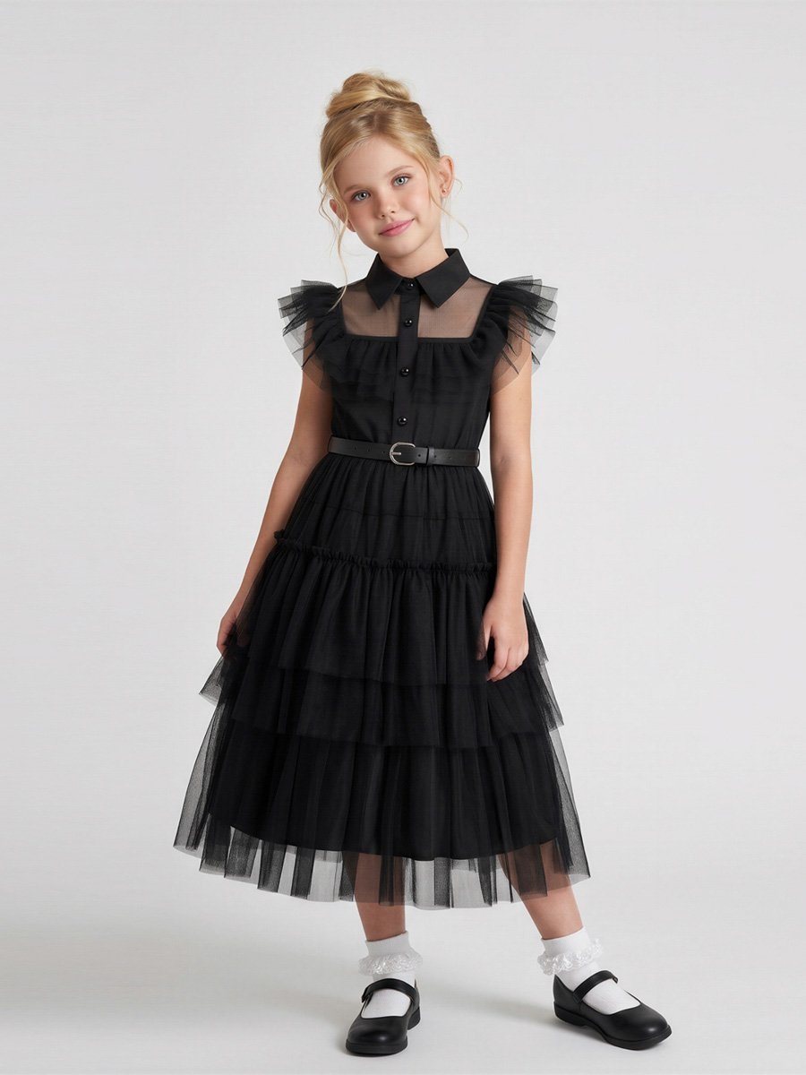 Black Shirt Tulle Dress