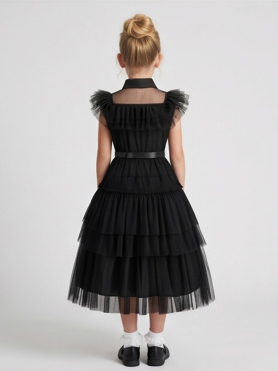 Black Shirt Tulle Dress