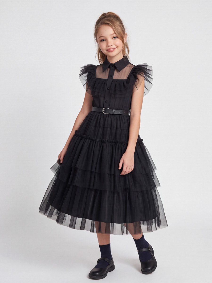 Black Shirt Tulle Dress