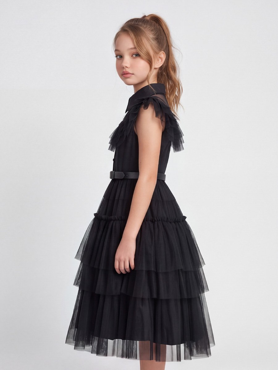 Black Shirt Tulle Dress