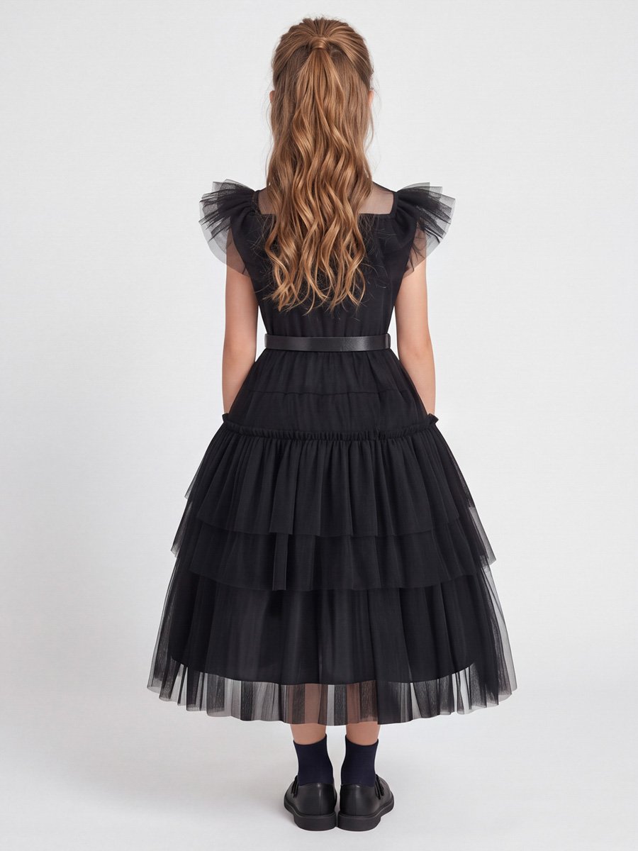 Black Shirt Tulle Dress