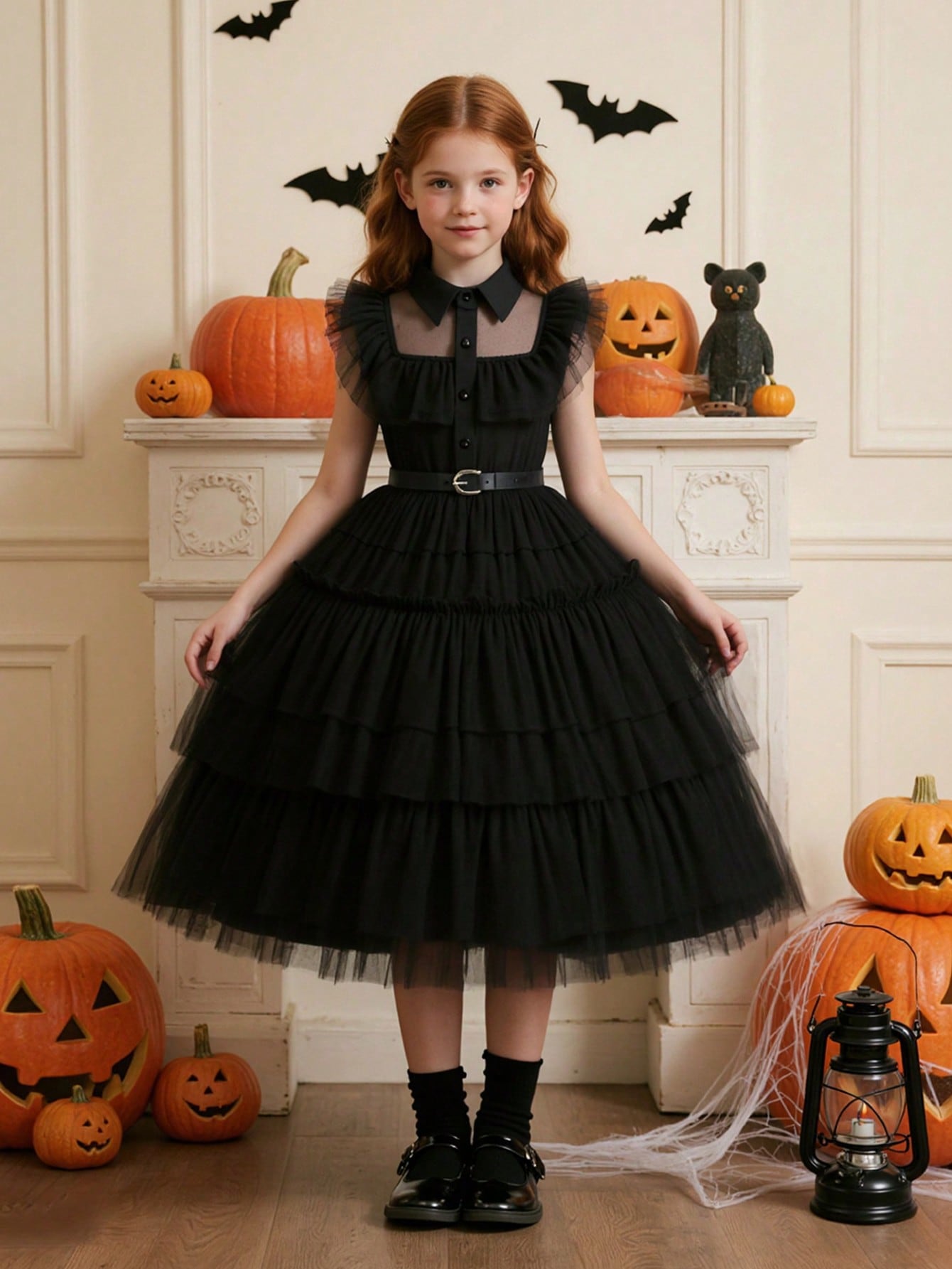 Black Shirt Tulle Dress