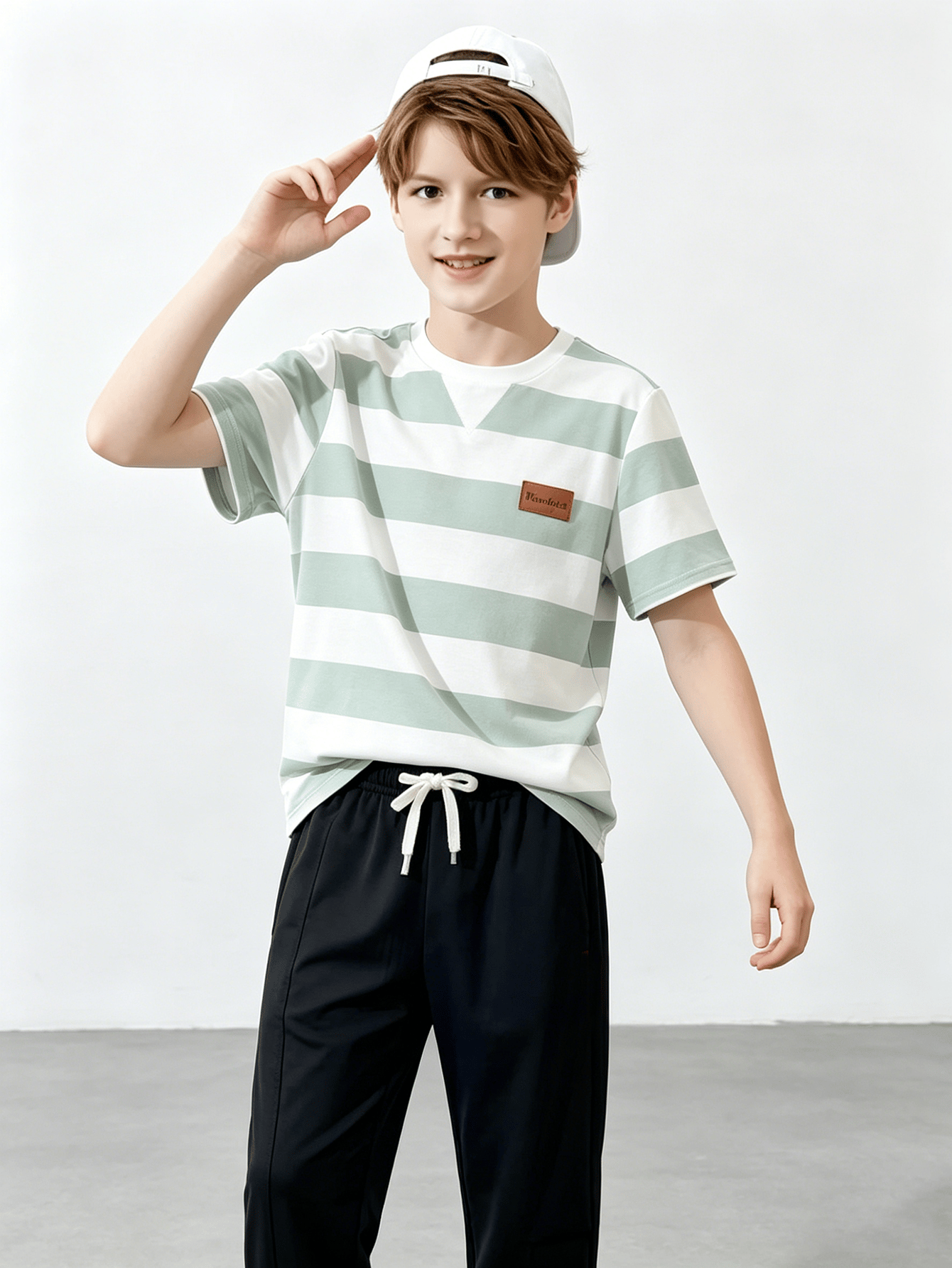 Boys Striped T-Shirt and Pants Set