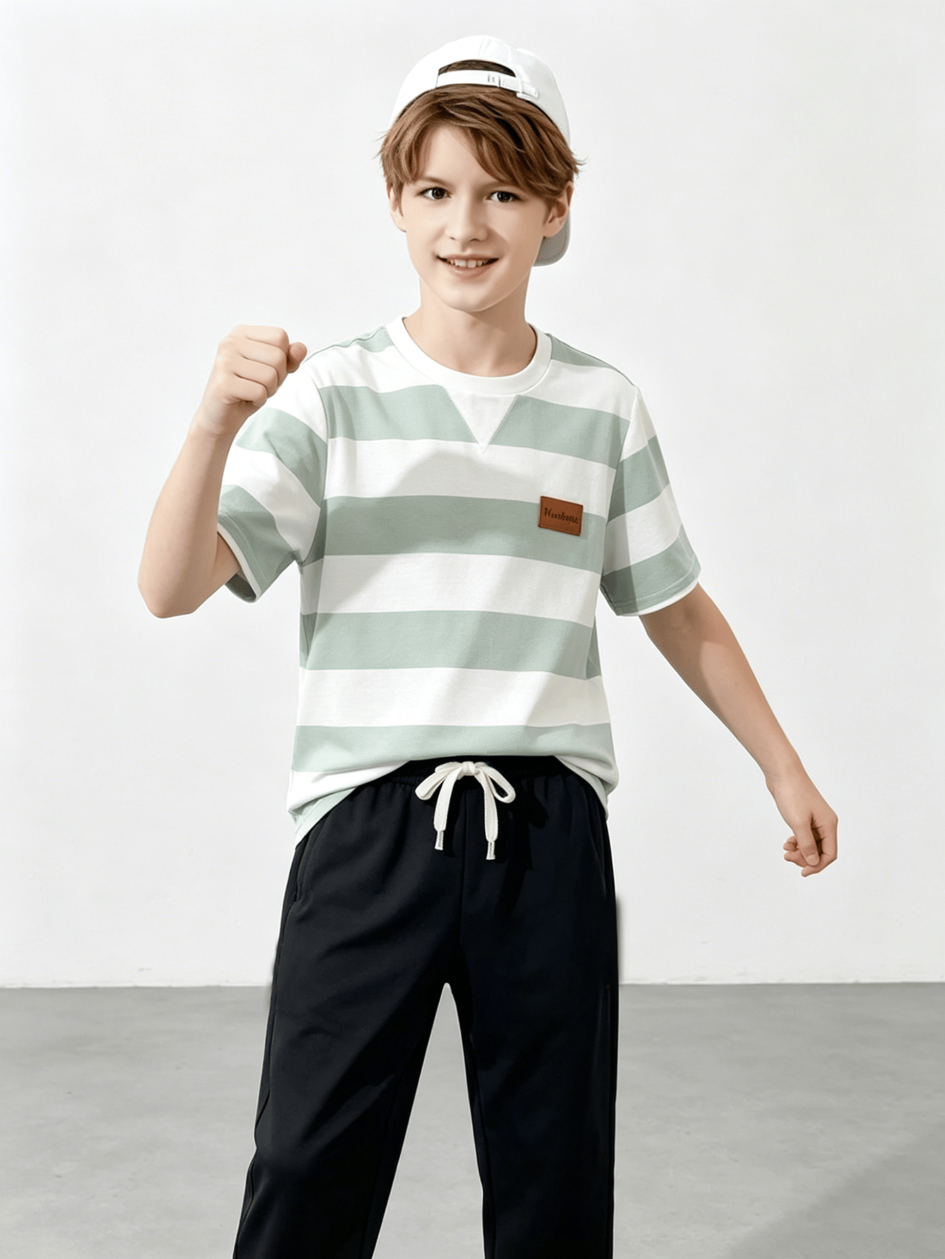 Boys Striped T-Shirt and Pants Set