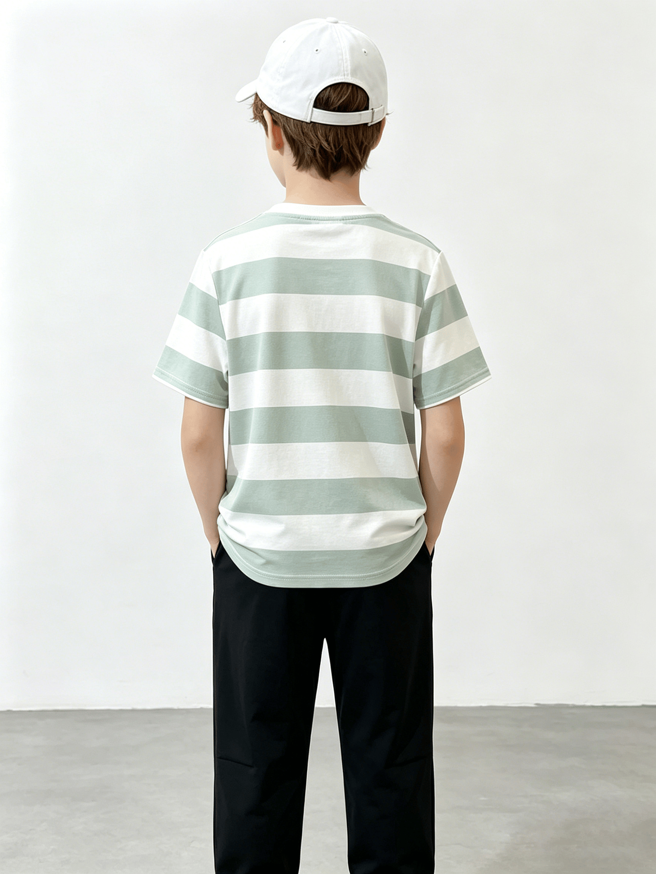 Boys Striped T-Shirt and Pants Set