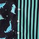 Boys Dinosaur Print and Striped Shirt and Solid Green Shorts Set