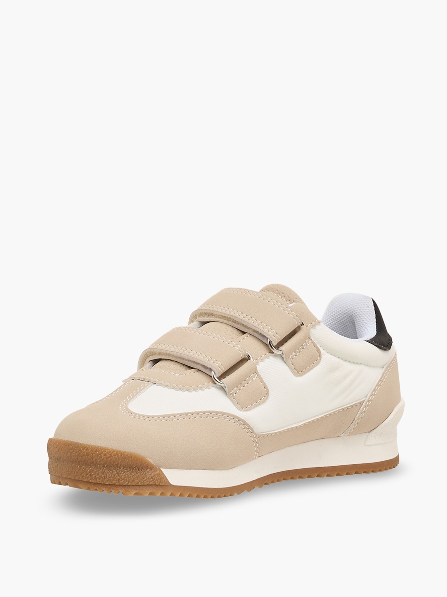 Panelled Sneakers with Hook and Loop Closure