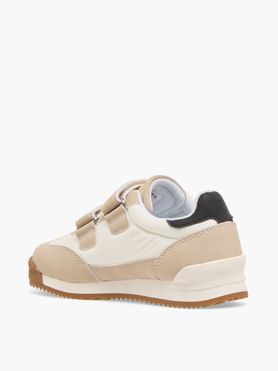 Panelled Sneakers with Hook and Loop Closure