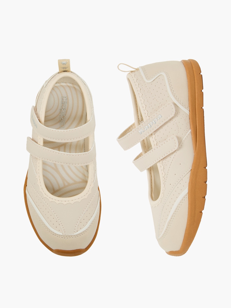 Girls Panelled Hook and Loop Sneakerina Shoes