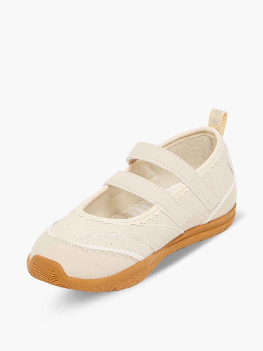 Girls Panelled Hook and Loop Sneakerina Shoes