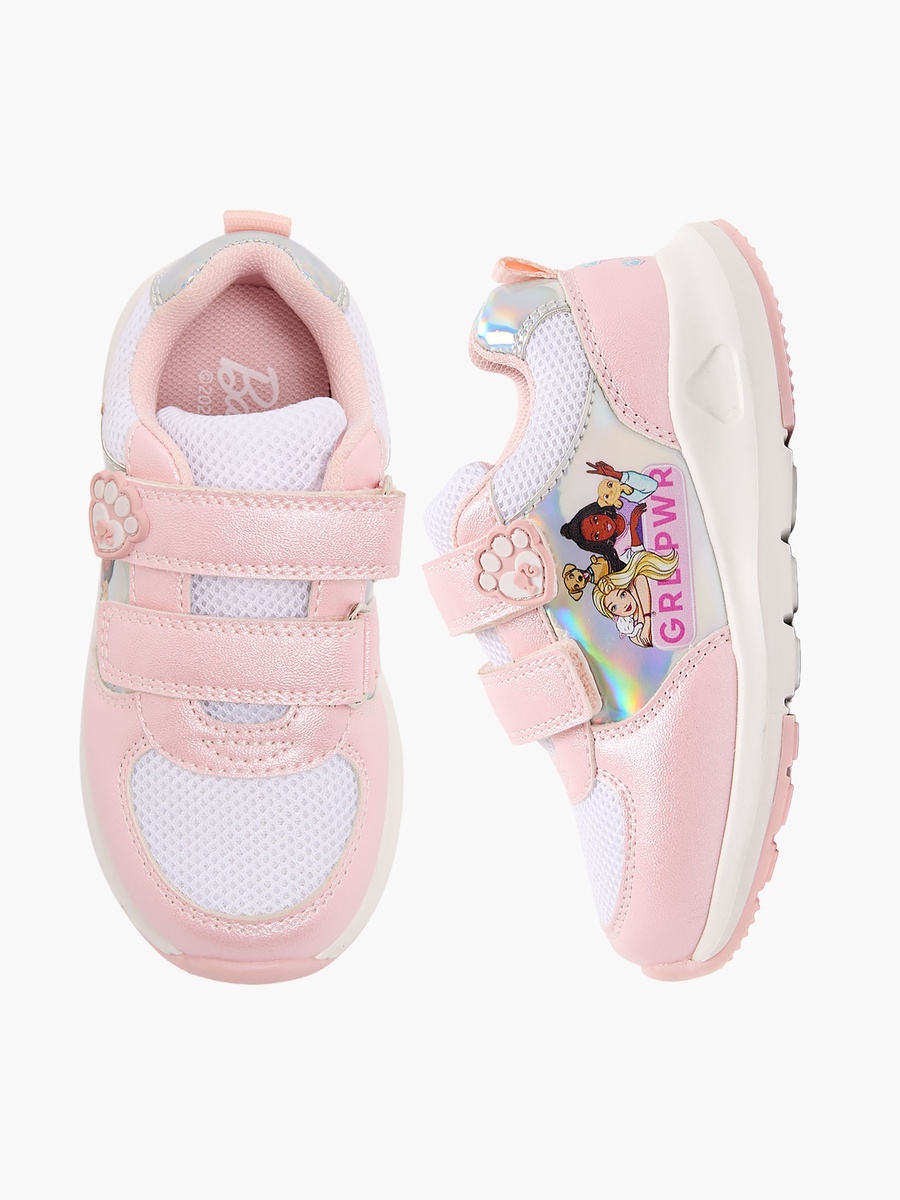 Girls Hook and Loop Ankle Sneakers
