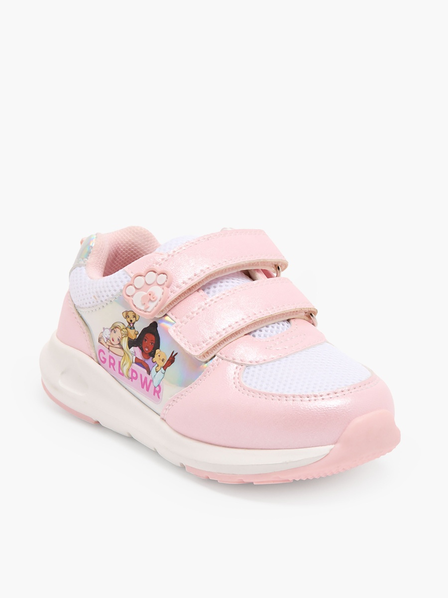 Girls Hook and Loop Ankle Sneakers
