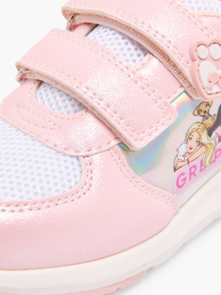 Girls Hook and Loop Ankle Sneakers