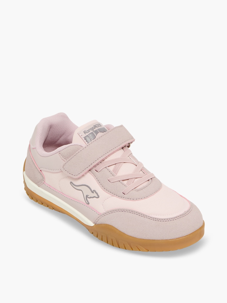Girls Colourblock Hook and Loop Sports Shoes