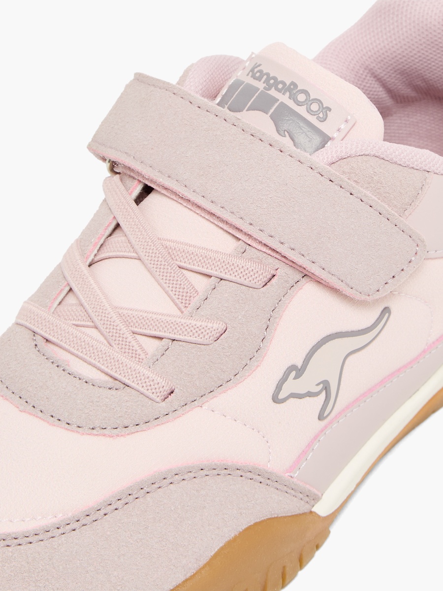 Girls Colourblock Hook and Loop Sports Shoes