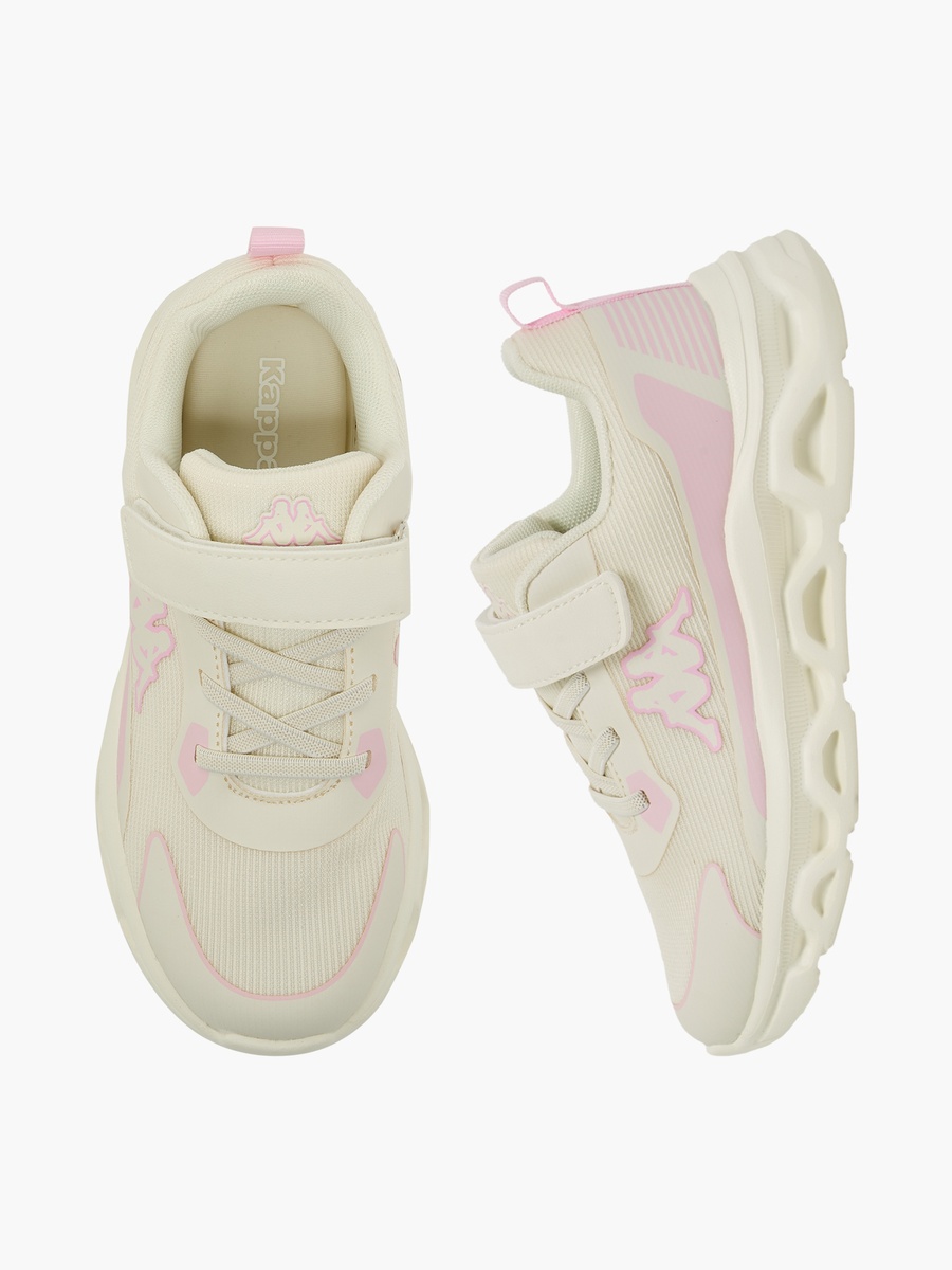 Girls Panelled Hook and Loop Sports Shoes