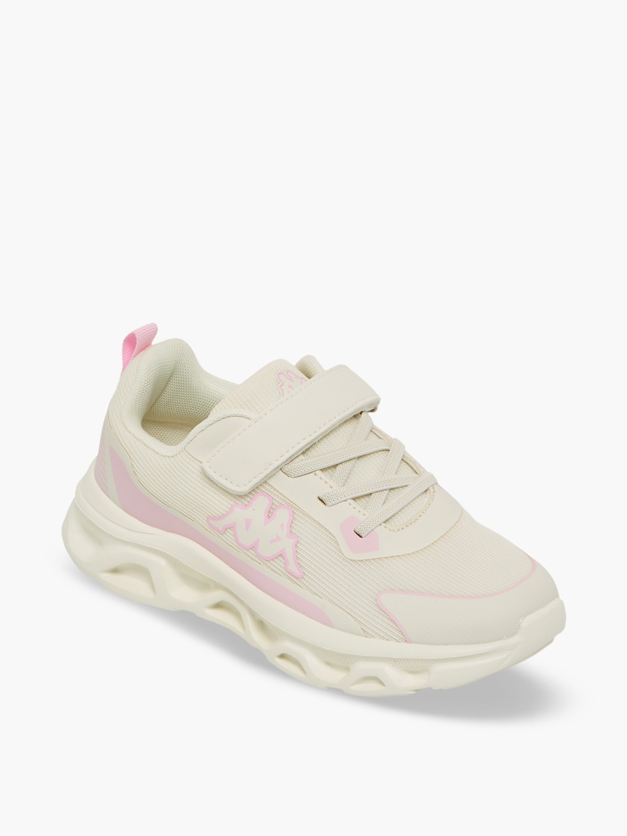 Girls Panelled Hook and Loop Sports Shoes