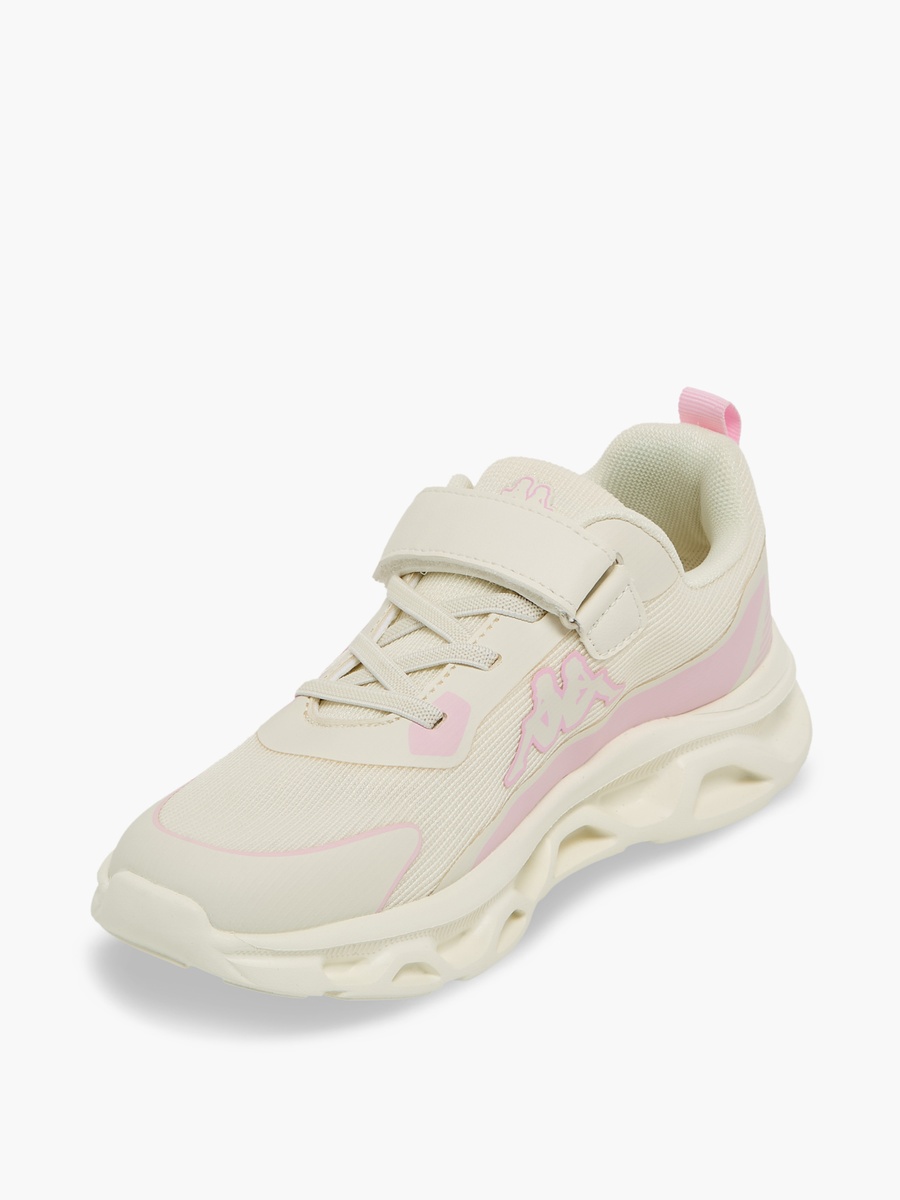 Girls Panelled Hook and Loop Sports Shoes