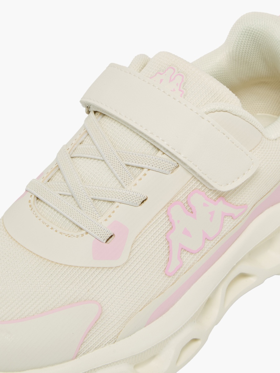 Girls Panelled Hook and Loop Sports Shoes