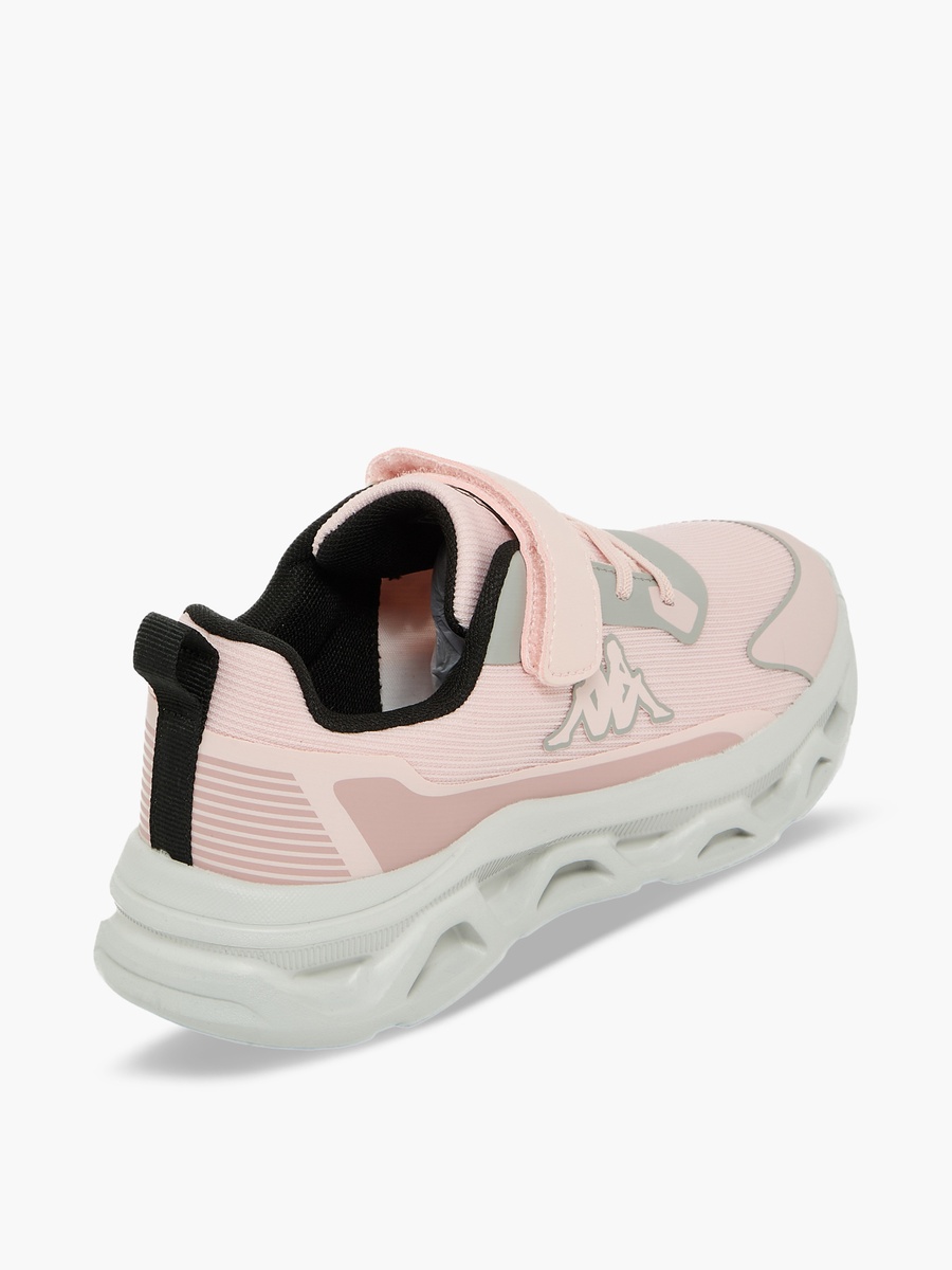 Girls Panelled Hook and Loop Sports Shoes