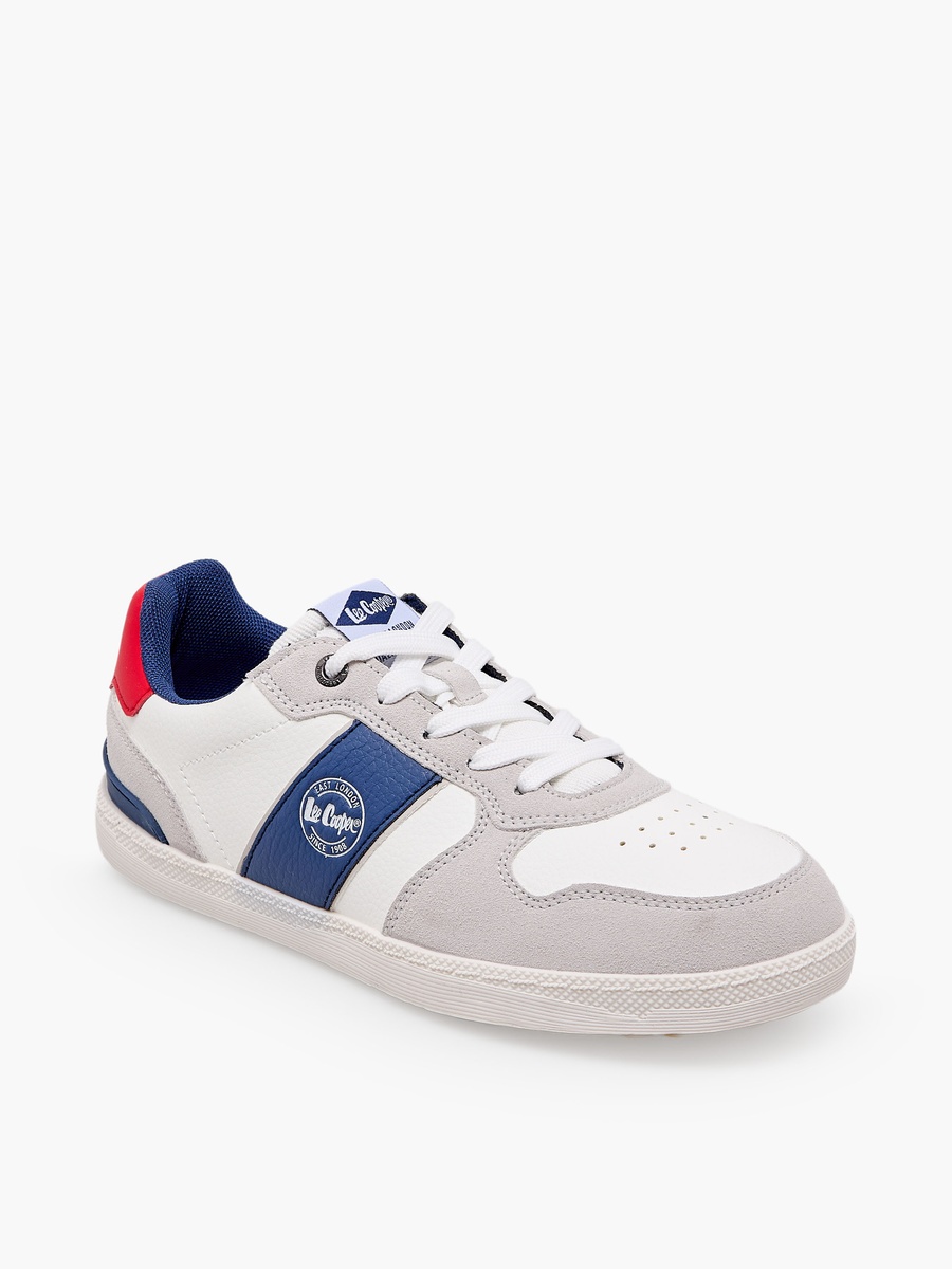 Boys Panelled Lace-Up Sneakers