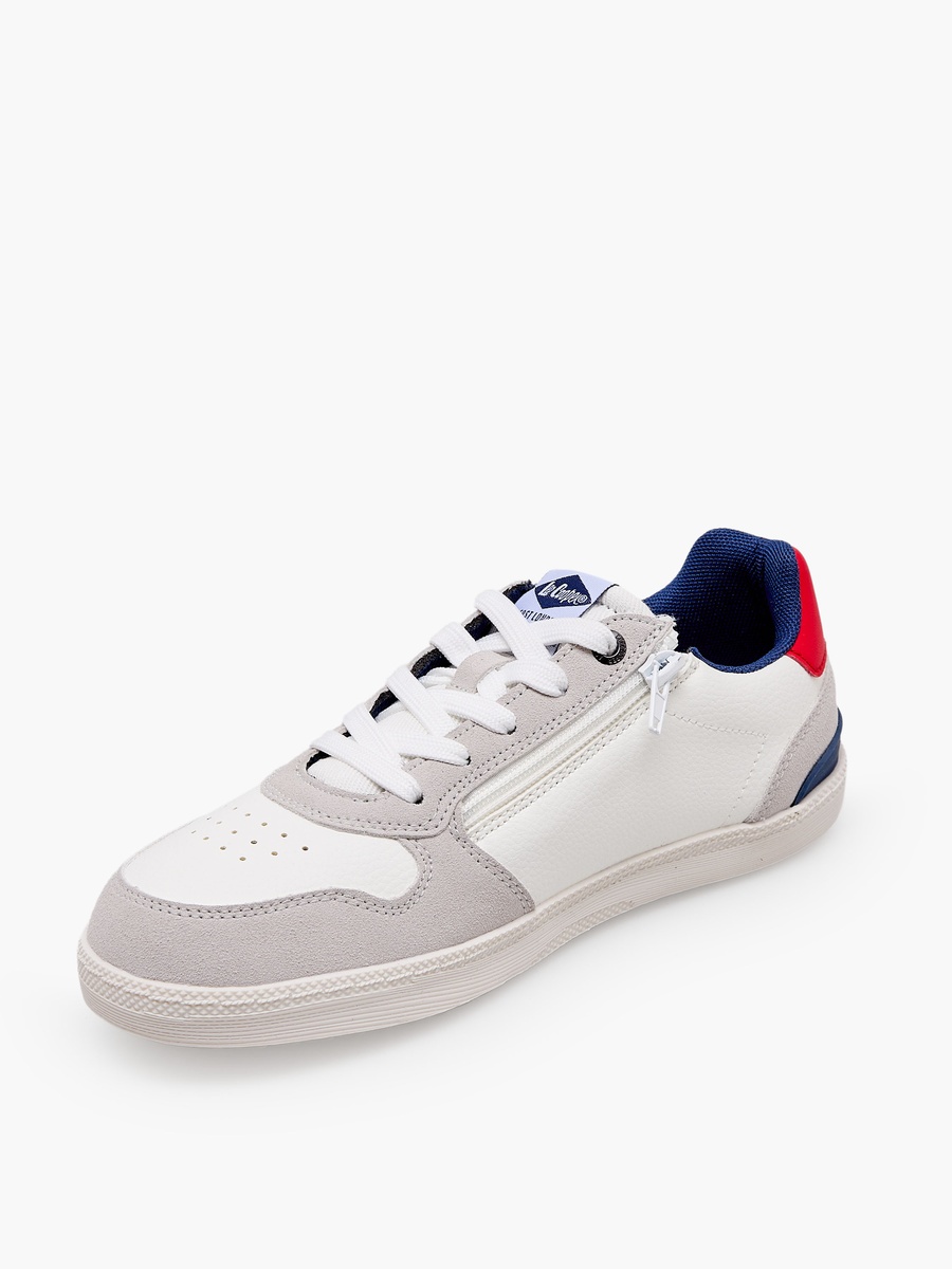 Boys Panelled Lace-Up Sneakers