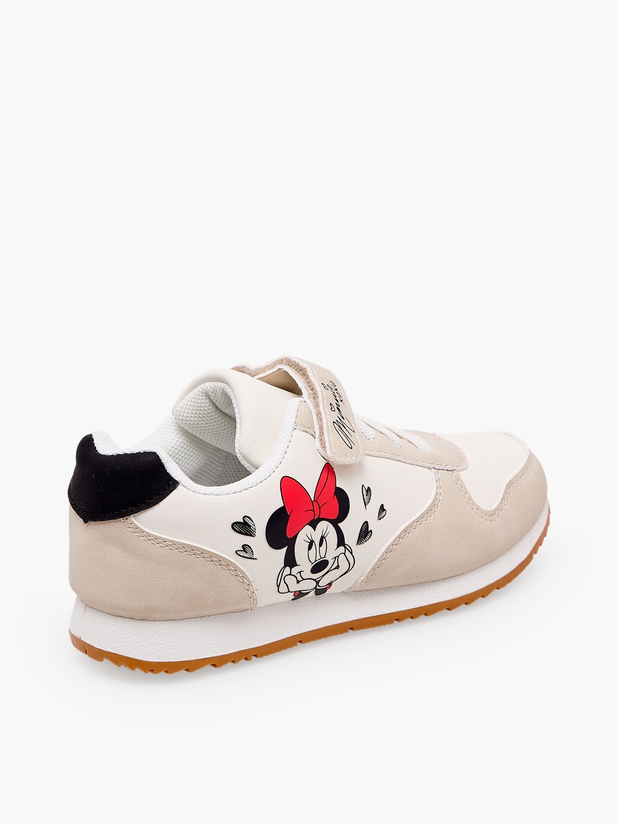 Girls Minnie Mouse Print Ankle Sneakers