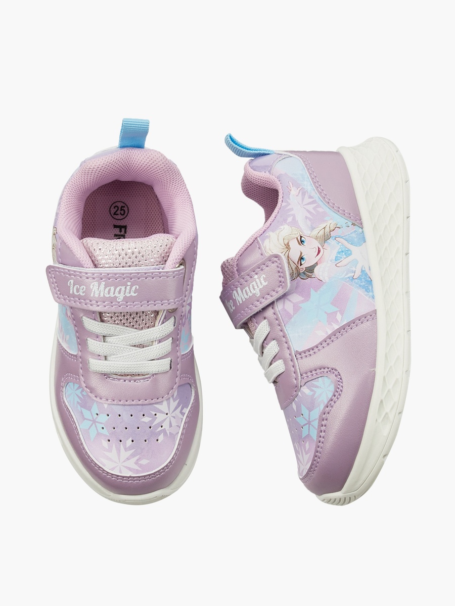 Girls Frozen Print Ankle Sneakers