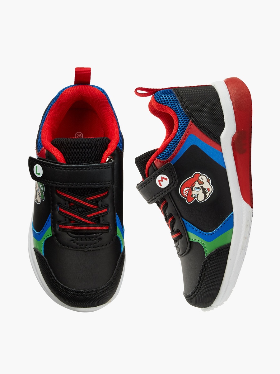 Boys Light-Up Hook and Loop Ankle Sneakers