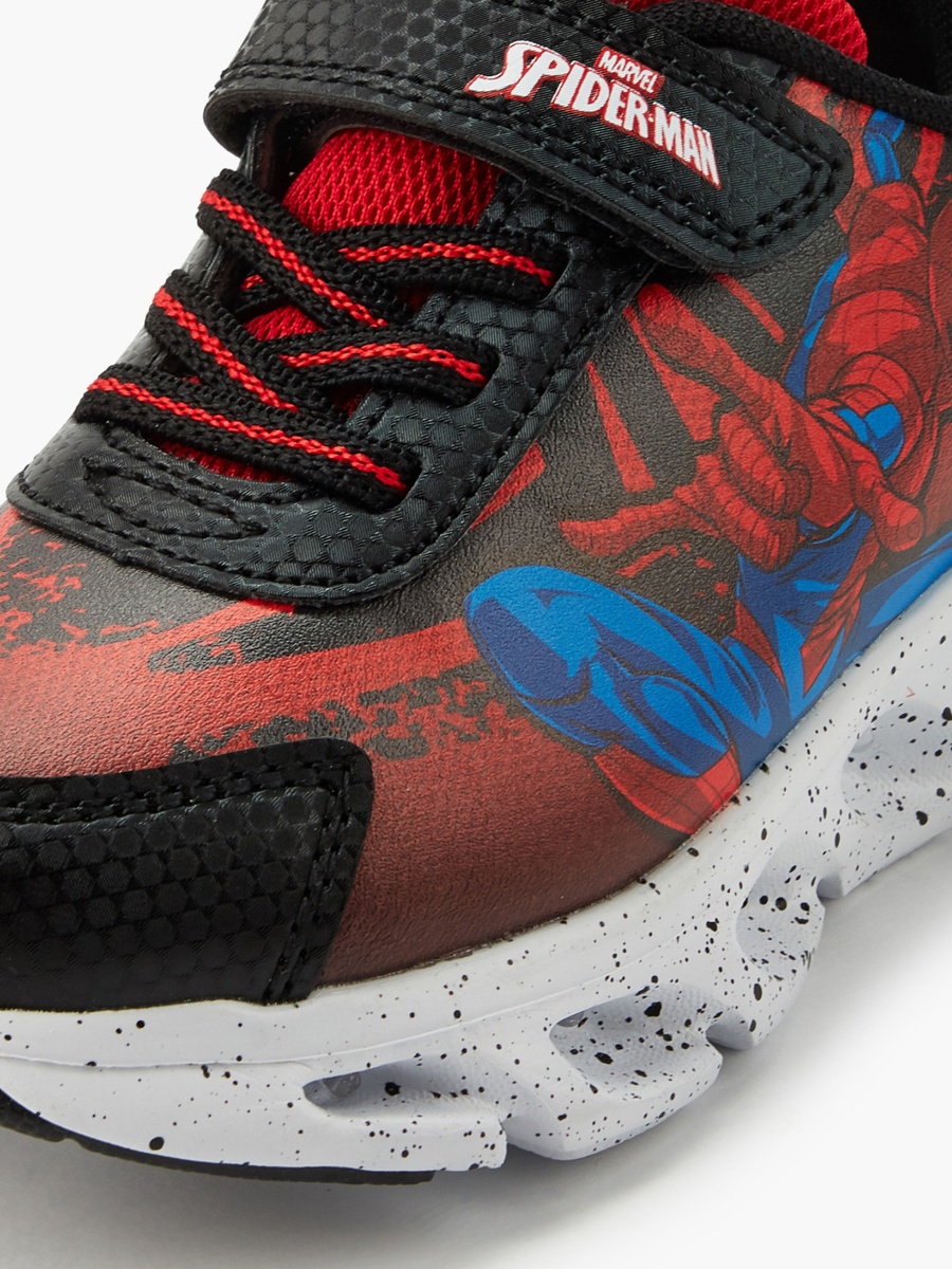 Boys Spider-Man Print Light-Up Ankle Sneakers