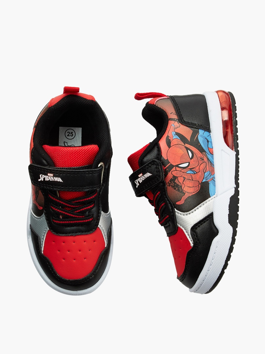 Boys Spider-Man Print Light-Up Ankle Sneakers