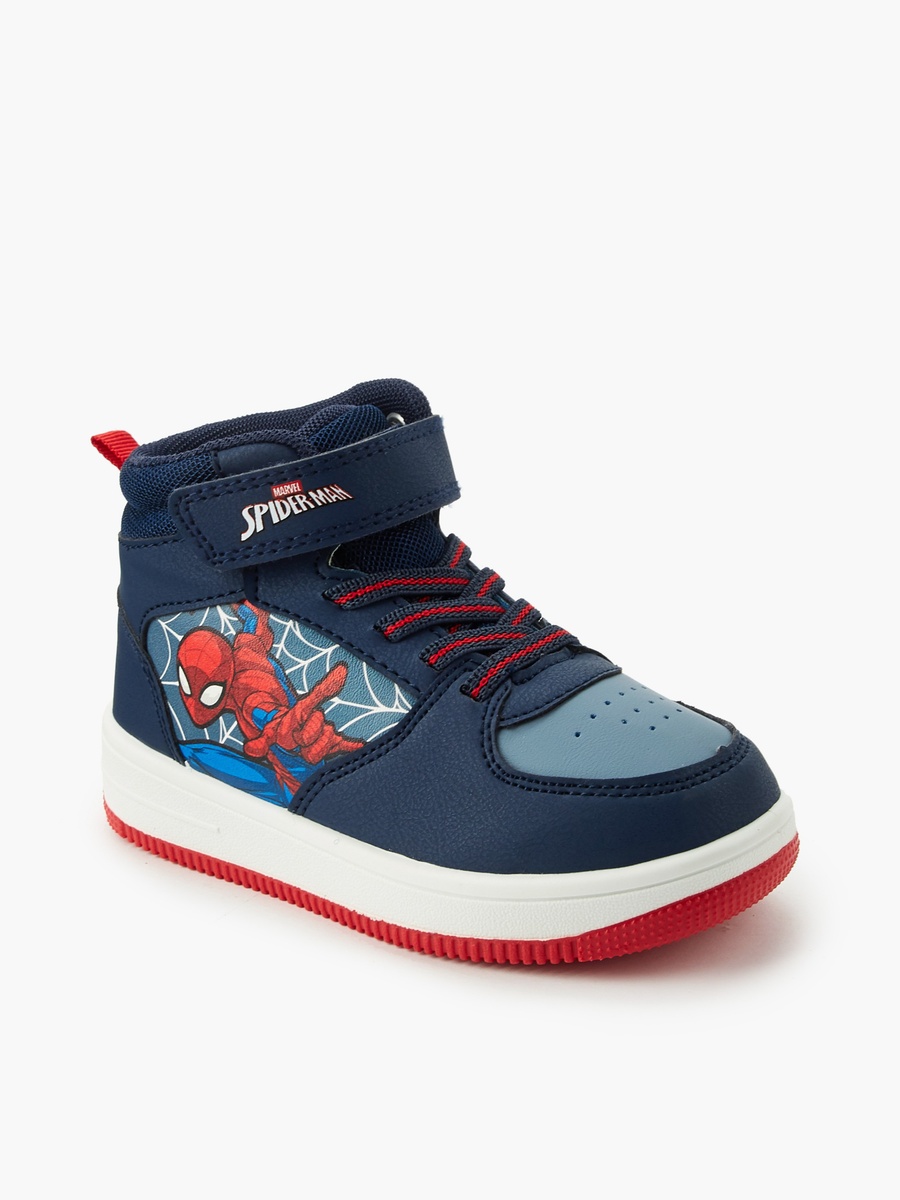 Boys Spider-Man Print High Top Sneakers