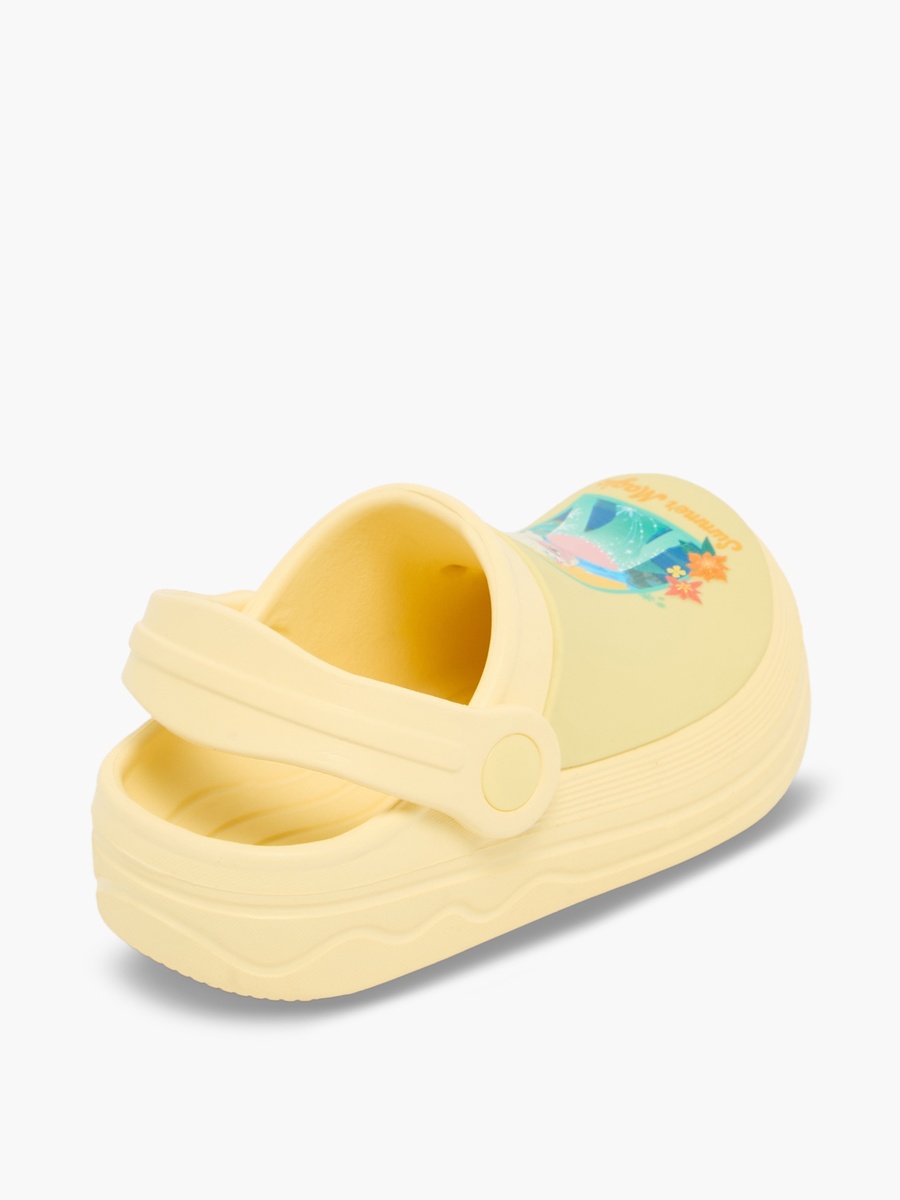 Girls Elsa Print Backstrap Clogs