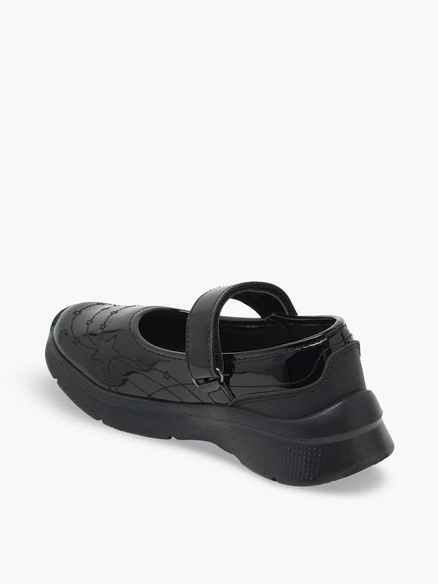Girls Hook and Loop Mary Jane School Shoes