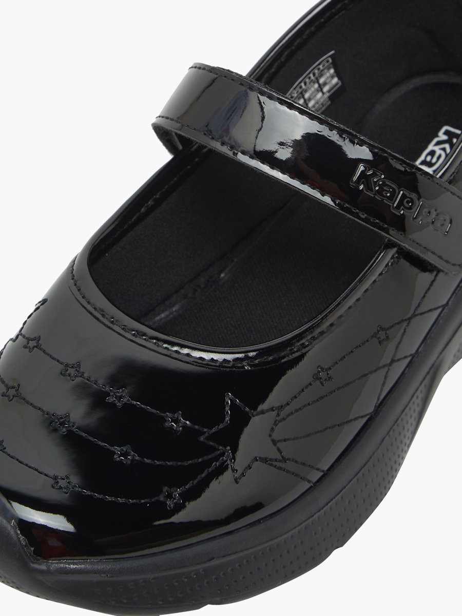 Girls Hook and Loop Mary Jane School Shoes