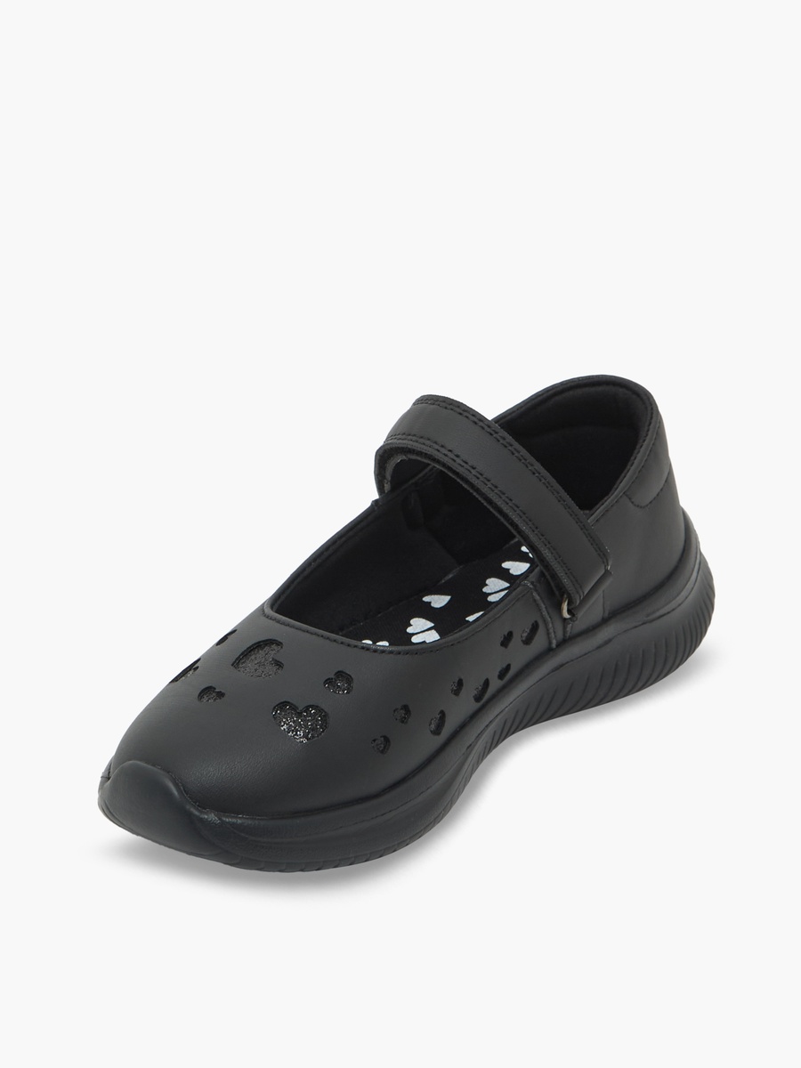 Girls Hook and Loop Mary Jane School Shoes