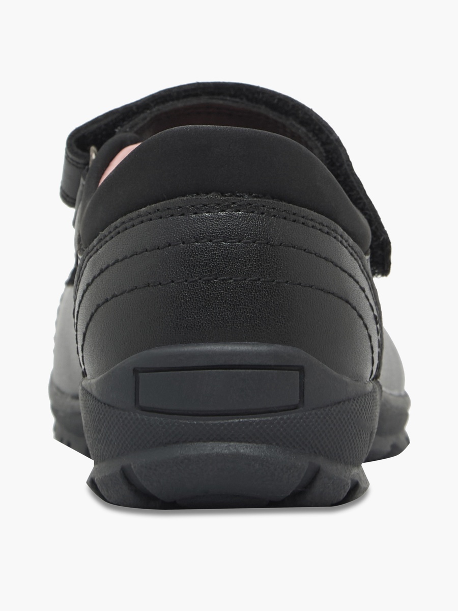 Girls Hook and Loop Mary Jane School Shoes