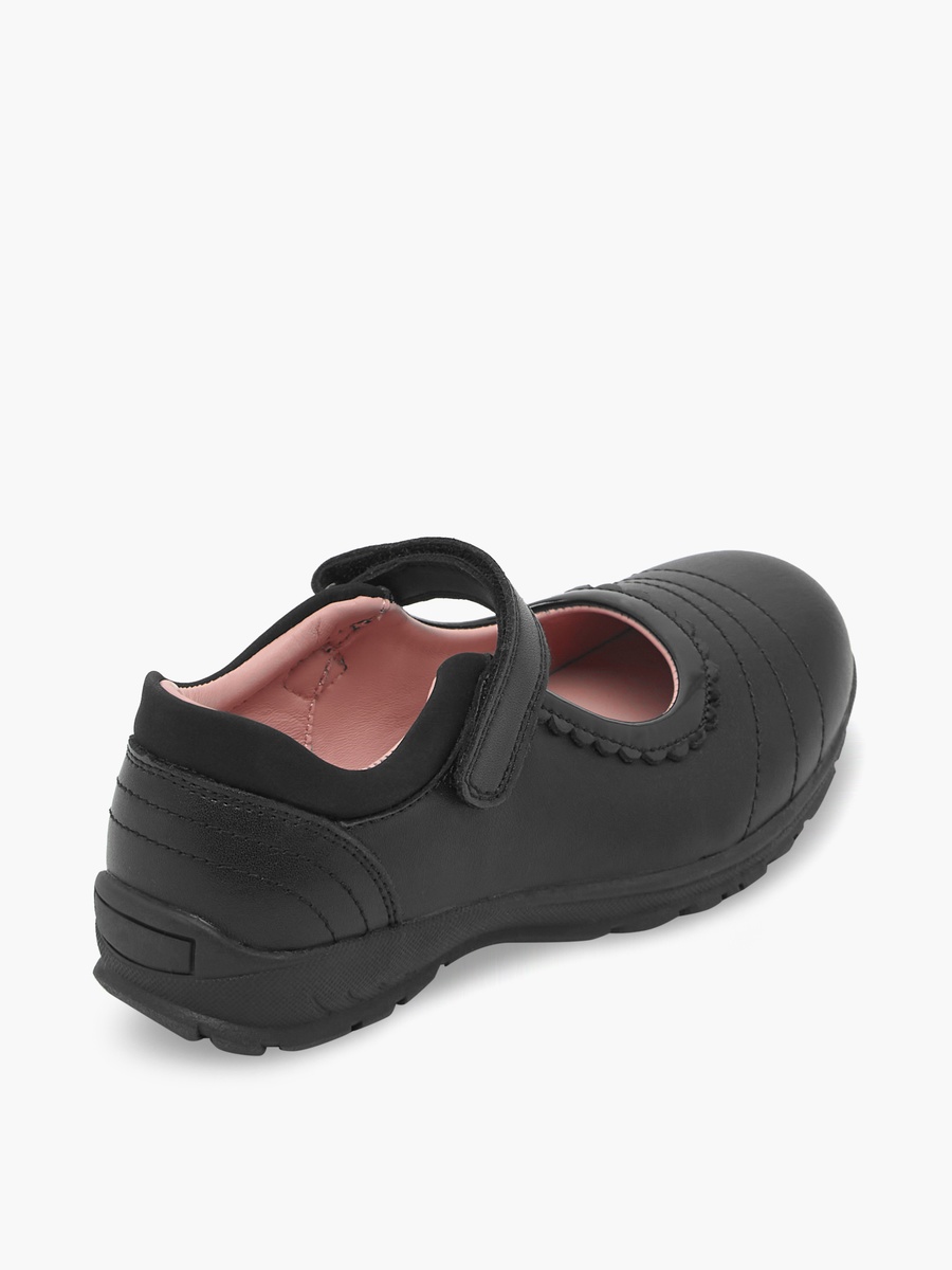 Girls Hook and Loop Mary Jane School Shoes