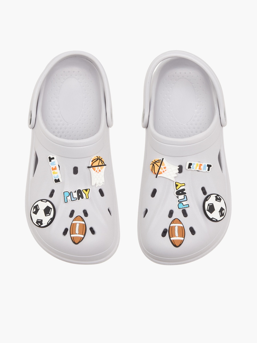 Boys Sports Jibbitz Embellished Clogs