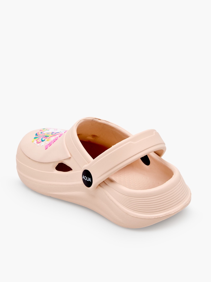 Girls Unicorn Applique Clogs